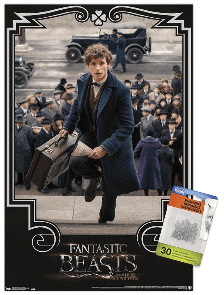 Fantastic Beasts And Where To Find Them - Newt Steps Wall Poster with Push Pins, 14.725" x 22.375"