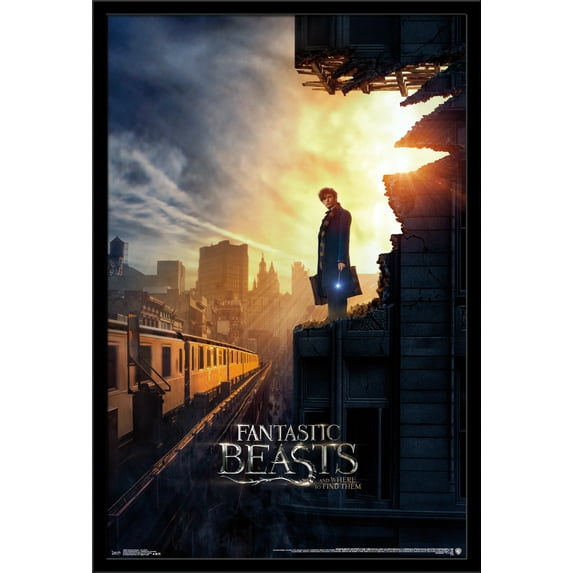 Fantastic Beasts And Where To Find Them - One Sheet Wall Poster, 22.375" x 34", Framed