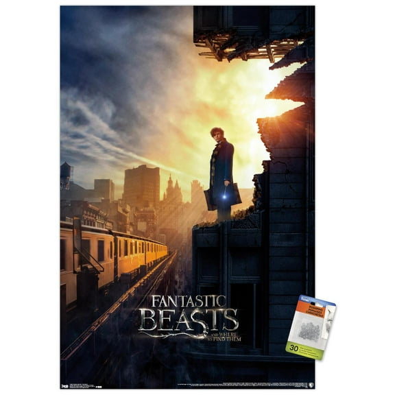 Fantastic Beasts And Where To Find Them - One Sheet Wall Poster with Push Pins, 22.375" x 34"