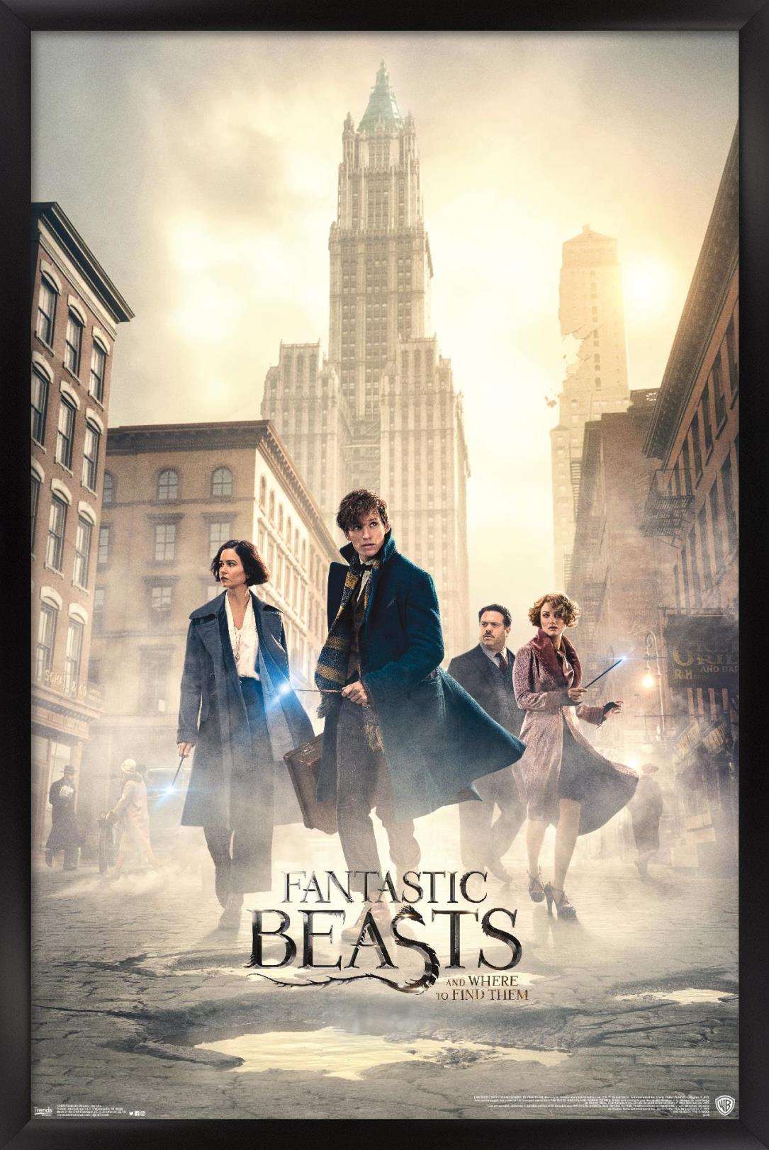Fantastic Beasts And Where To Find Them - Streets Wall Poster, 14.725" x 22.375", Framed