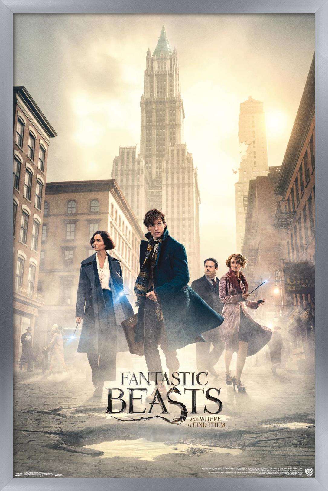 Fantastic Beasts And Where To Find Them - Streets Wall Poster, 14.725" x 22.375", Framed