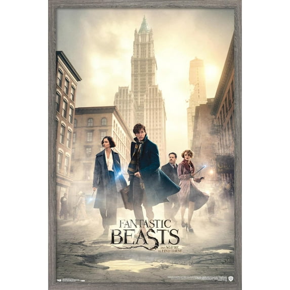 Fantastic Beasts And Where To Find Them - Streets Wall Poster, 14.725" x 22.375", Framed