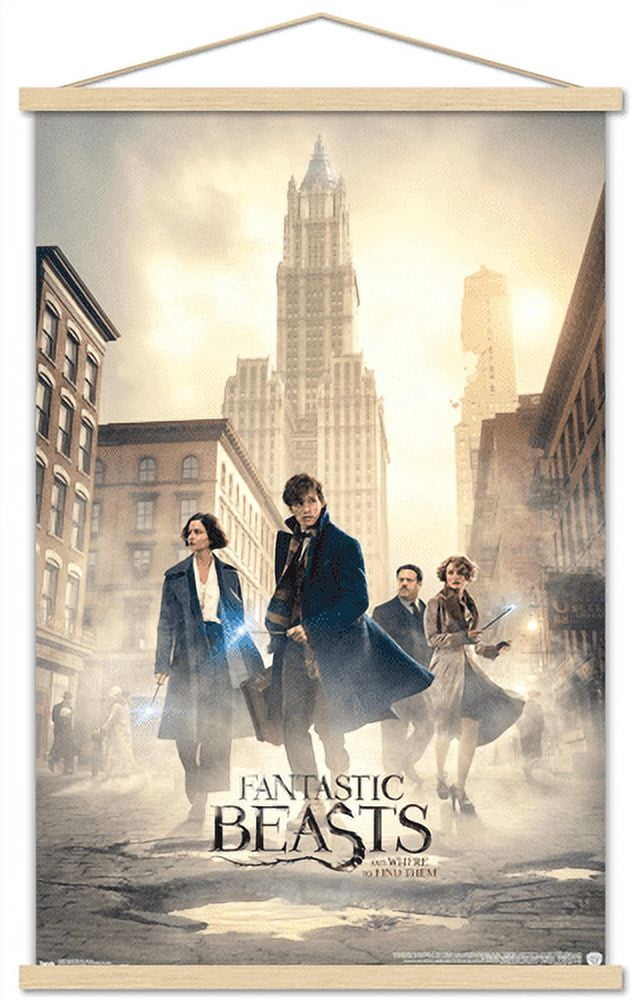 Fantastic Beasts And Where To Find Them - Streets Wall Poster with Wooden Magnetic Frame, 22.375" x 34"