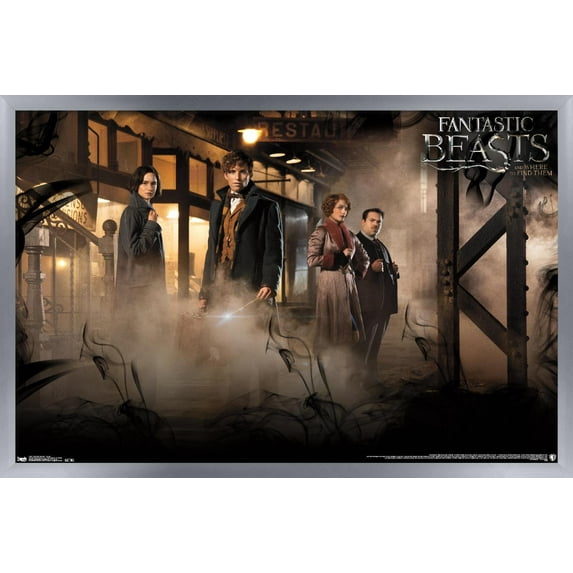 Fantastic Beasts And Where To Find Them - Teaser One Sheet Wall Poster, 22.375" x 34", Framed