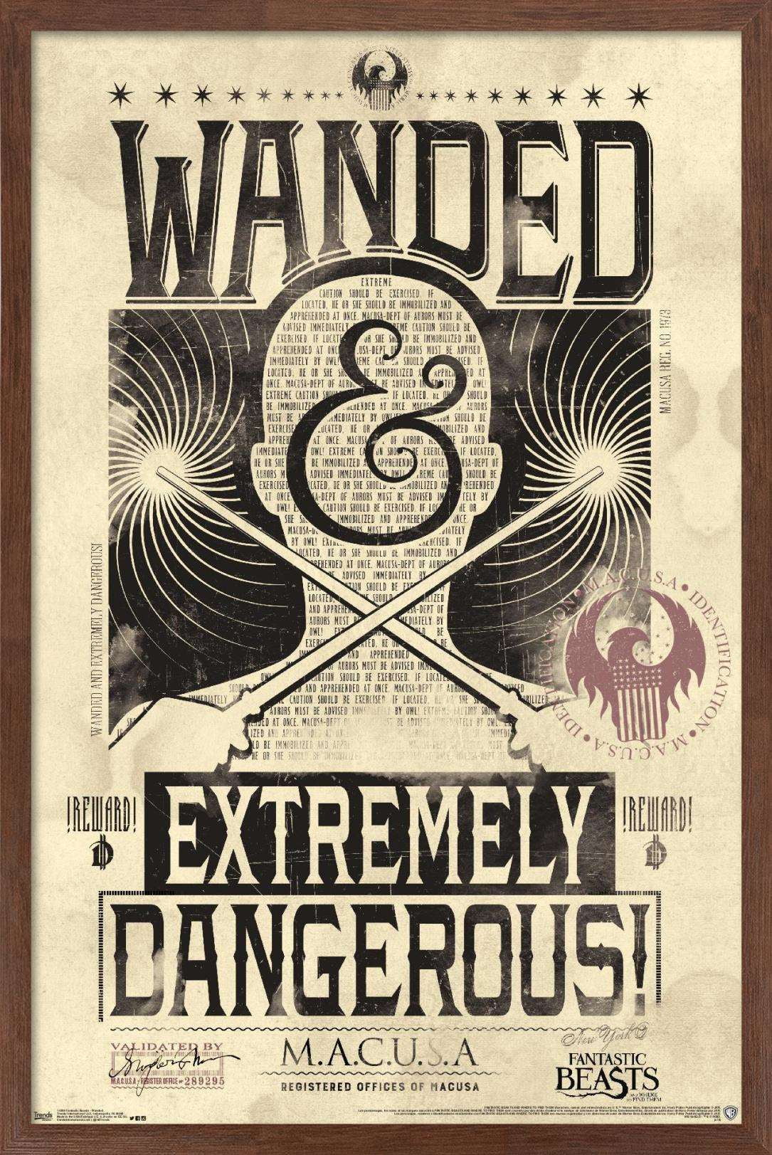 Fantastic Beasts And Where To Find Them - Wanded - Extremely Dangerous Poster