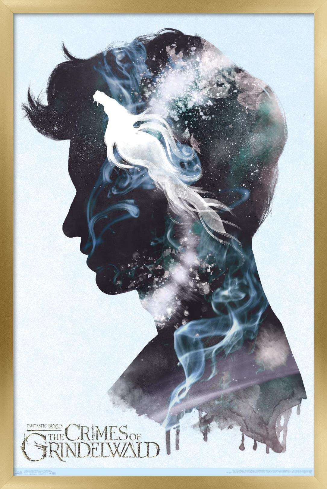 Fantastic Beasts: Crimes Of Grindelwald - Newt Illustration Wall Poster, 14.725" x 22.375", Framed