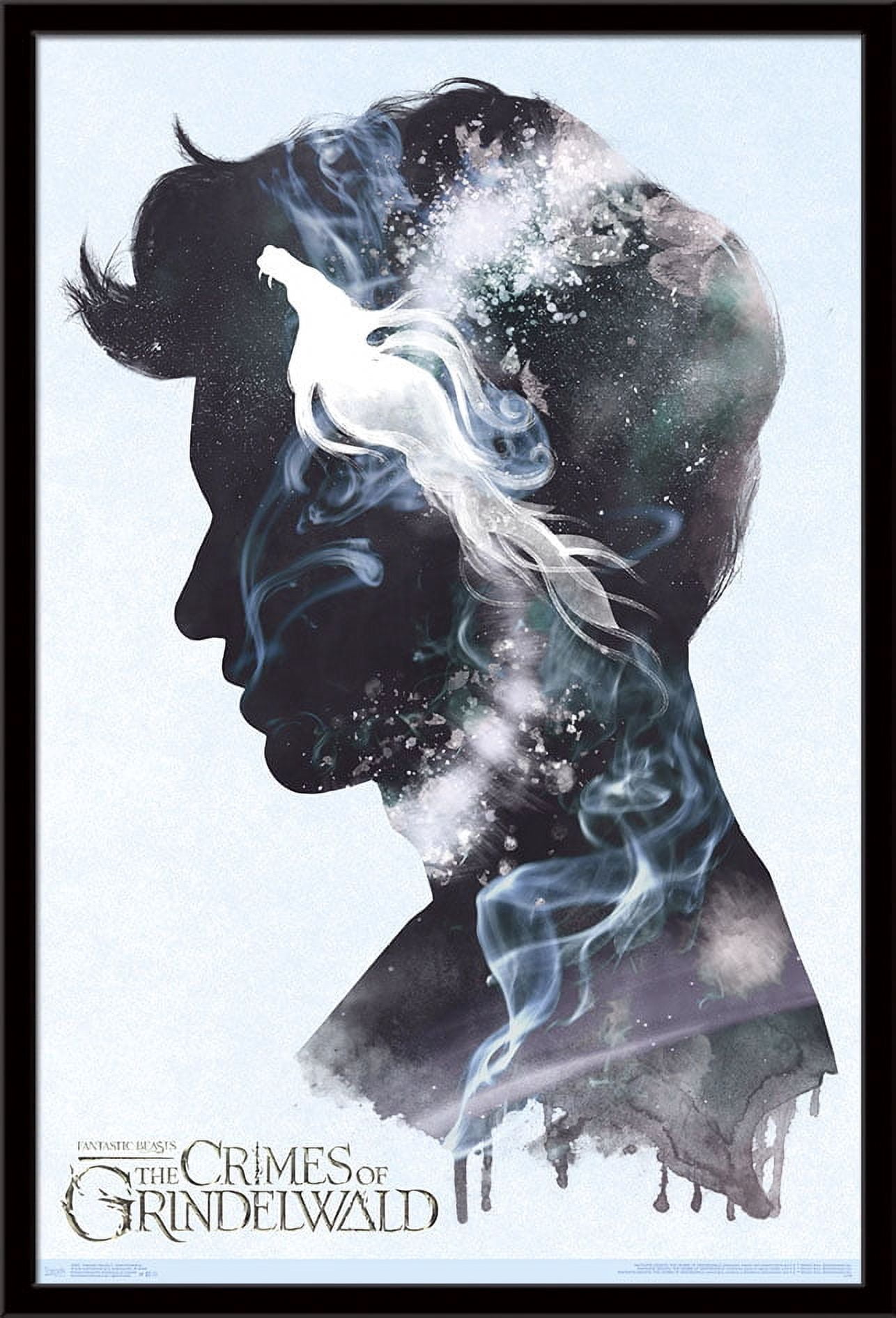 Fantastic Beasts: Crimes Of Grindelwald - Newt Illustration Wall Poster, 22.375" x 34", Framed