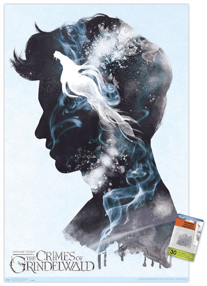 Fantastic Beasts: Crimes Of Grindelwald - Newt Illustration Wall Poster with Push Pins, 22.375" x 34"