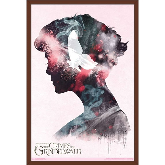 Fantastic Beasts: Crimes Of Grindelwald - Queenie Illustration Wall Poster, 22.375" x 34", Framed