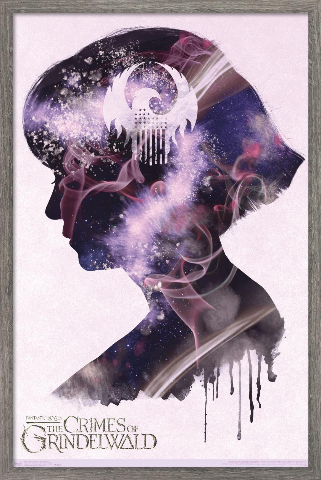 Fantastic Beasts: Crimes Of Grindelwald - Tina Illustration Wall Poster, 14.725" x 22.375", Framed