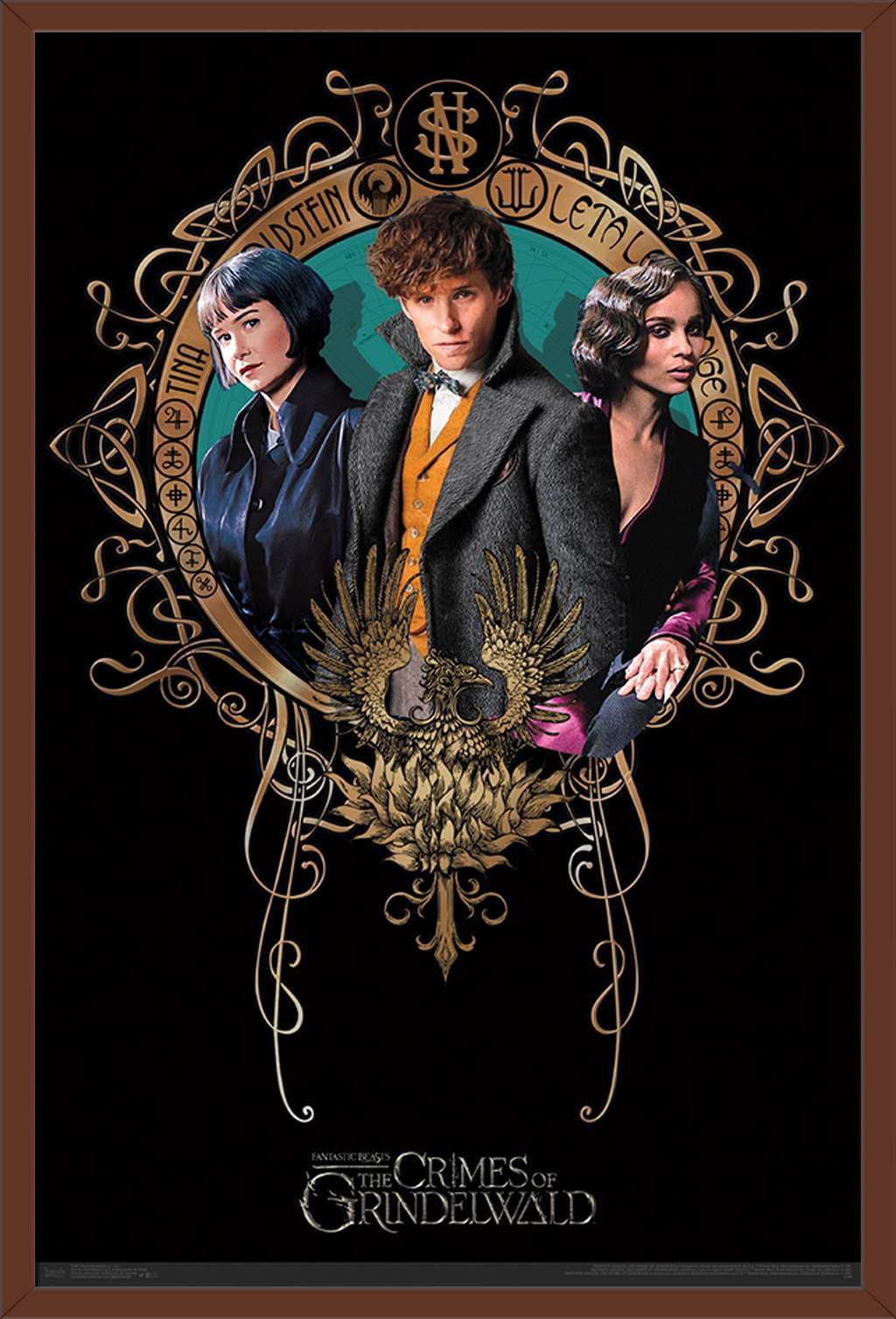 Fantastic Beasts: Crimes Of Grindelwald - Trio Wall Poster, 22.375" x 34", Framed