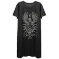 thumbnail image 1 of Fantastic Beasts Dumbledore Crest Junior's Black Tee Dress-X-Large, 1 of 1