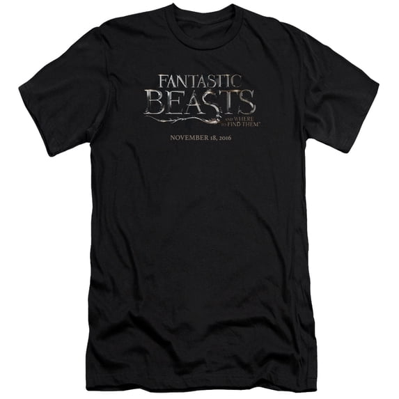 Fantastic Beasts Logo Mens Premium Slim Fit Shirt