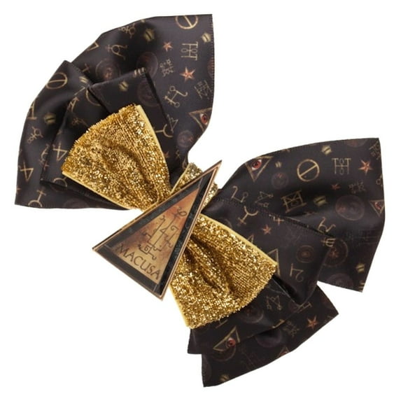 Fantastic Beasts Macusa Hair Bow/Bow Tie, Glitter Finish