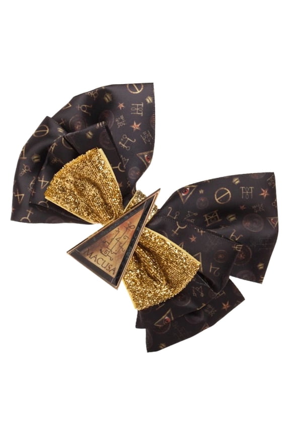 Macusa Hair Bow/Bow Tie, Glitter Finish