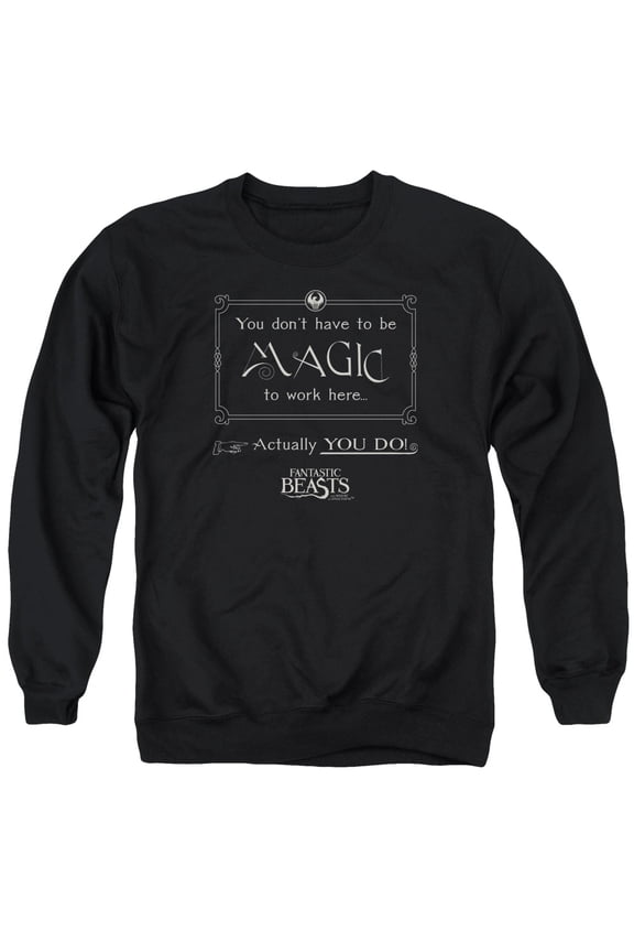 Fantastic Beasts - Magic To Work Here - Crewneck Sweatshirt - Large