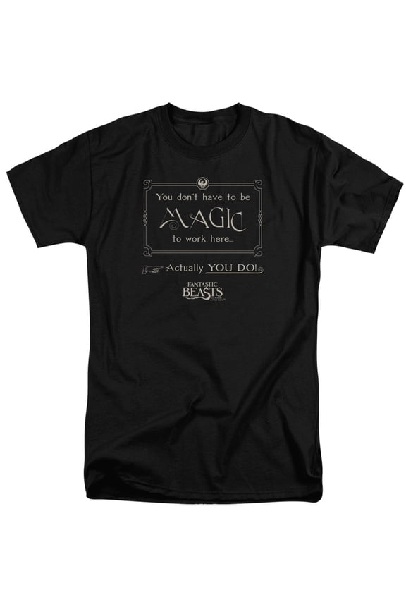 Fantastic Beasts - Magic To Work Here - Tall Fit Short Sleeve Shirt - XXX-Large