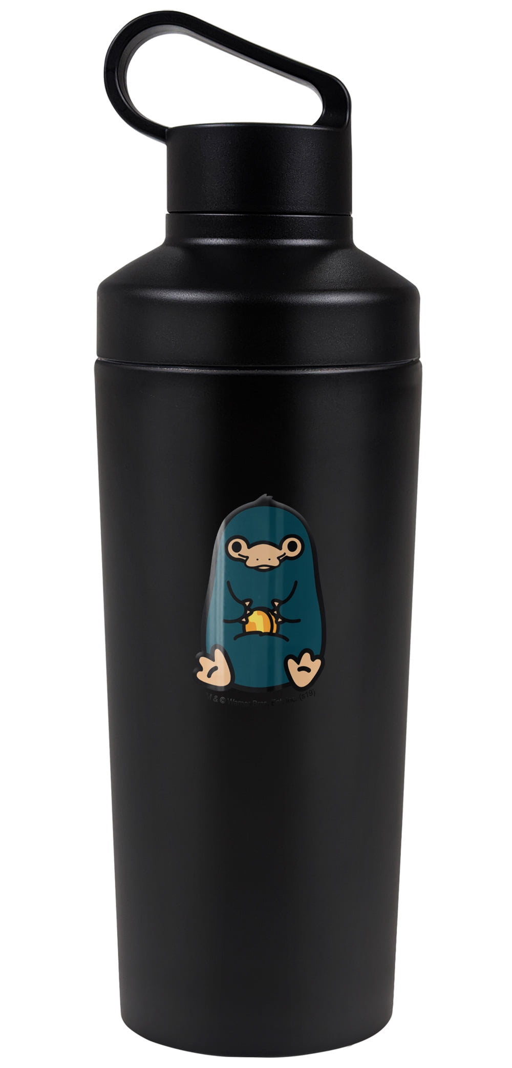 Fantastic Beasts Official Nifler Cute Chibi 18 oz Insulated Water Bottle, Leak Resistant, Vacuum Insulated Stainless Steel with 2-in-1 Loop Cap