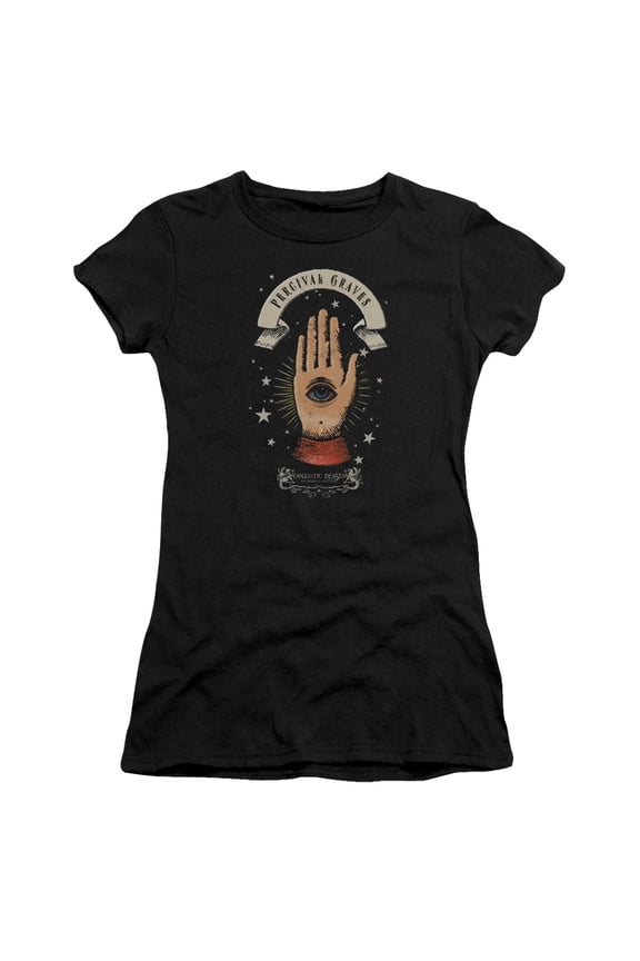 Fantastic Beasts - Percival Graves - Juniors Teen Girls Cap Sleeve Shirt - Medium