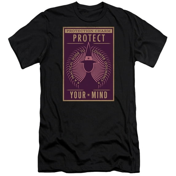 Fantastic Beasts Protect Your Mind S/S Adult 30/1 T-Shirt Black