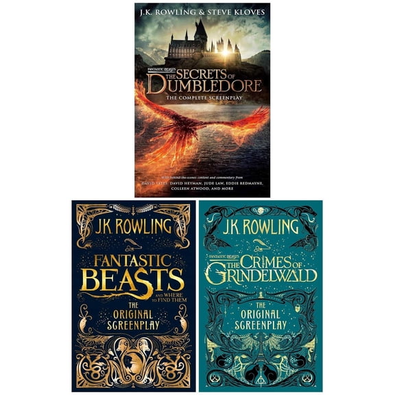 Fantastic Beasts Scripts by J.K. Rowling 3 Books Set - Ages 10-15 - Hardback/Paperback