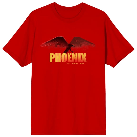 Fantastic Beasts Secrets Of Dumbledore Phoenix Men's Red T-shirt-XL