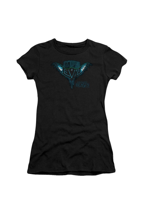 Fantastic BeastS/Swooping Evil S/S Junior Women's T-Shirt Sheer Black