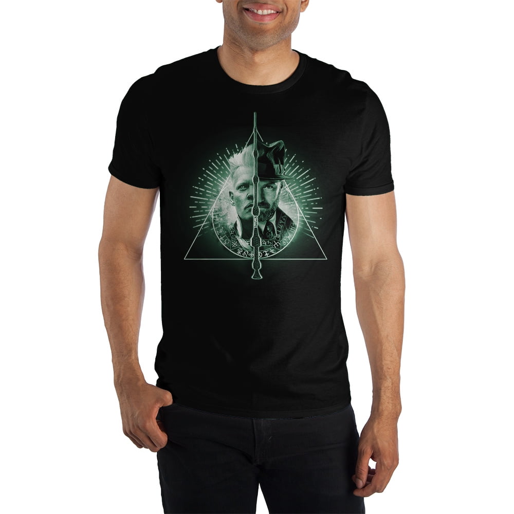 T-shirt Homme Les Animaux Fantastiques (Fantastic Beasts) Logo Noir - Neuf Avec étiquettes, Coton, Manches Courtes