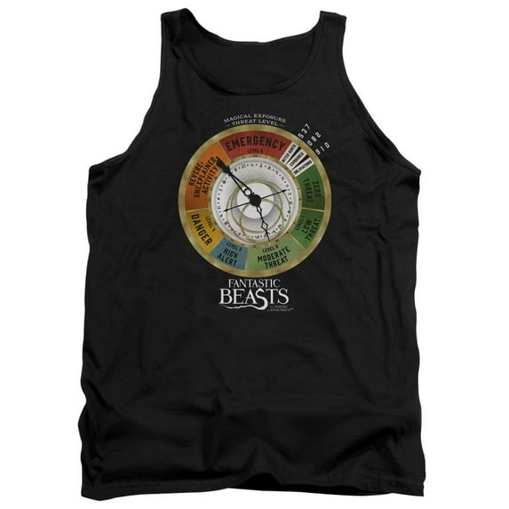 Trevco Sportswear WB230-TK-2 Fantastic Beasts Threat Gauge Adult Tank Top, Black - Medium