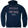 thumbnail image 1 of Trevco Sportswear WB231-AFTH-2 Fantastic Beasts UK US No Maj Adult Pullover Hoodie, Navy - Medium, 1 of 2