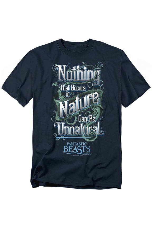 T-Shirt Unnatural Unisex Graphic Tee For Men & Women Navy 