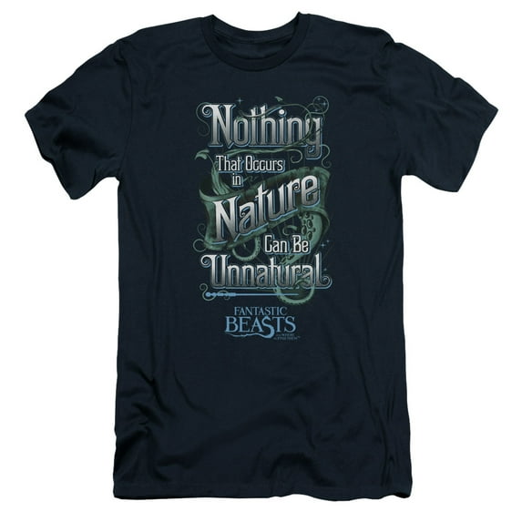 Fantastic Beasts Unnatural S/S Adult 30/1 T-Shirt Navy