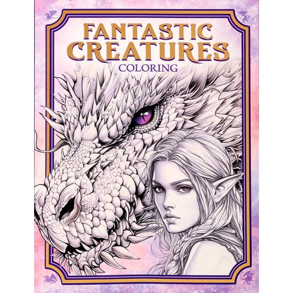 Fantastic Creatures Coloring, 80 pages (Paperback)