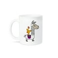 thumbnail image 1 of 3dRose, Fantastic Cute Funny Rubber Chicken Riding White Llama, 11oz Mug, 1 of 7