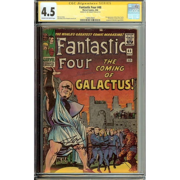 Fantastic Four #48 CGC 4.5 1st Silver Surfer Signed Joe Sinnott