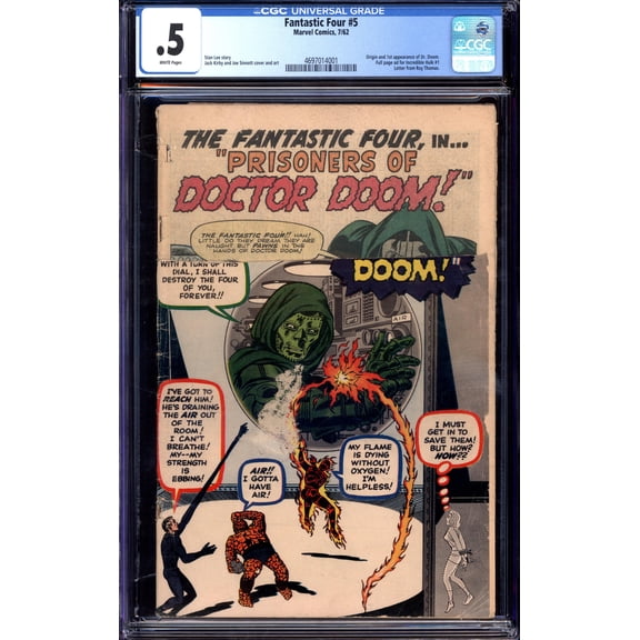 Fantastic Four #5 - CGC 0.5 Comic Book