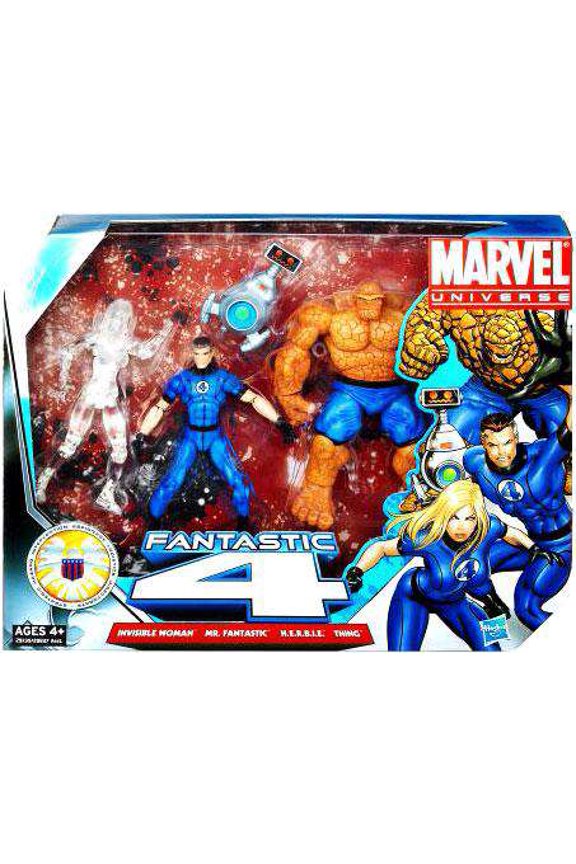 Fantastic Four Action Figure Set Clear Invisible Woman Marvel Universe