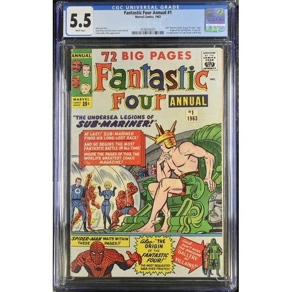 Fantastic Four Annual #1 - CGC 5.5 Comic Book