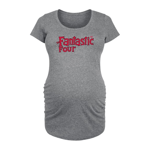 Fantastic Four - Classic Logo - Women's Maternity Scoop Neck Graphic T-Shirt