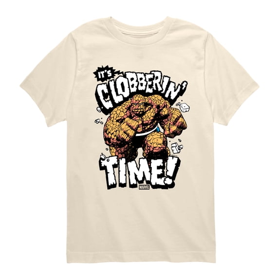 Fantastic Four - Clobberin Time - Youth Boys Short Sleeve Graphic T-Shirt