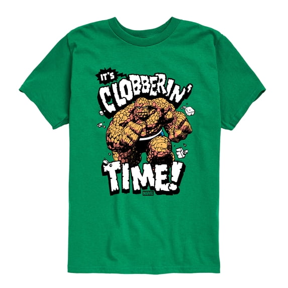 Fantastic Four - Clobberin Time - Youth Boys Short Sleeve Graphic T-Shirt