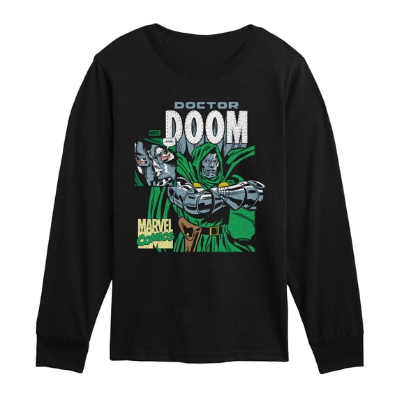 Fantastic Four - Doom Boxes - Youth Boys Long Sleeve Graphic T-Shirt