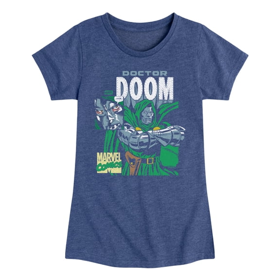 Fantastic Four - Doom Boxes - Youth Girls Fitted Short Sleeve T-Shirt
