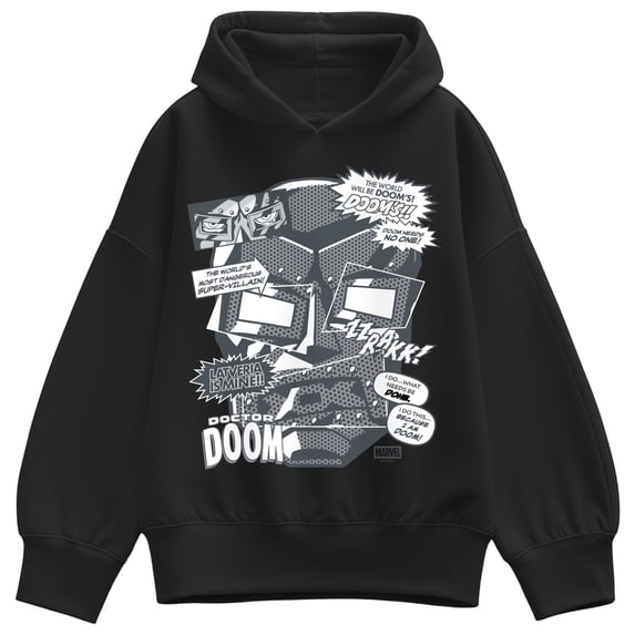 Fantastic Four - Doom Cut Paper Women's Oversized Fleece Hoodie Sweatshirt