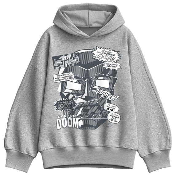 Fantastic Four - Doom Cut Paper Women's Oversized Fleece Hoodie Sweatshirt