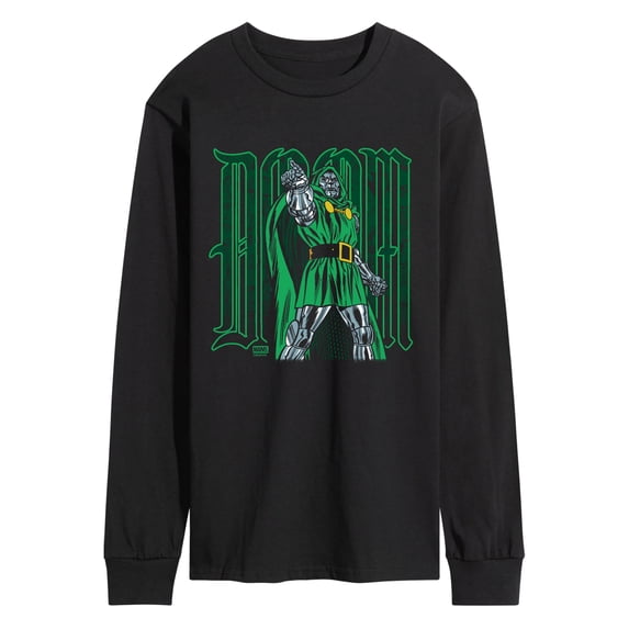 Fantastic Four - Doom Type Men's Long Sleeve Graphic T-Shirt