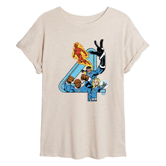 Fantastic Four - Doomsday - Juniors Oversized Graphic T-Shirt