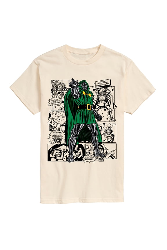- Dr. Doom Comic - Men's Short Sleeve Graphic T-Shirt