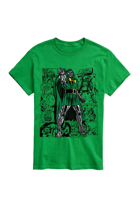 - Dr. Doom Comic - Men's Short Sleeve Graphic T-Shirt