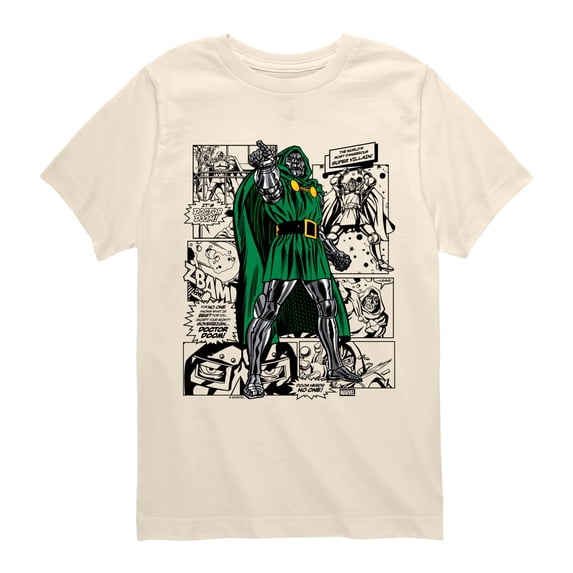 Fantastic Four - Dr. Doom Comic - Youth Boys Short Sleeve Graphic T-Shirt